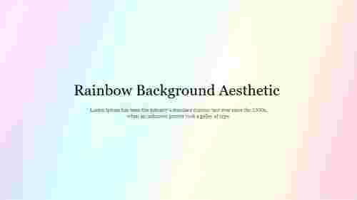 Rainbow Background Aesthetic